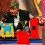 Outdoor family entertainment event with children